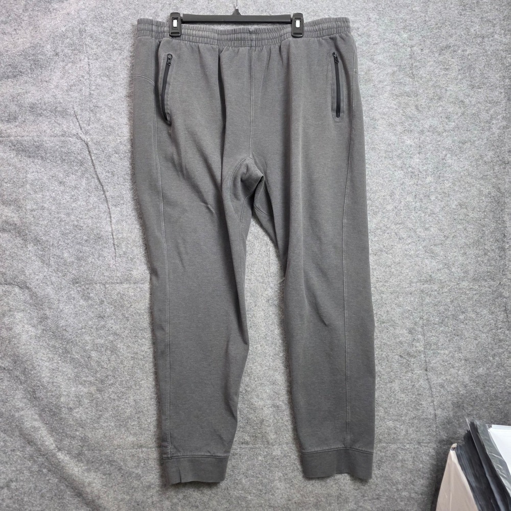 Old Navy Active Dynamic Fleece Joggers Mens XXL Gray Zip Pockets Tapered Pants